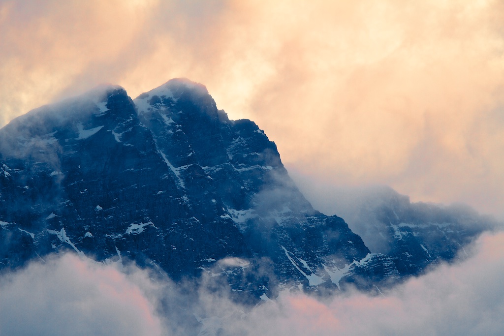 Canadian Rockies, Canada, nature, paysages, montagne, nuages